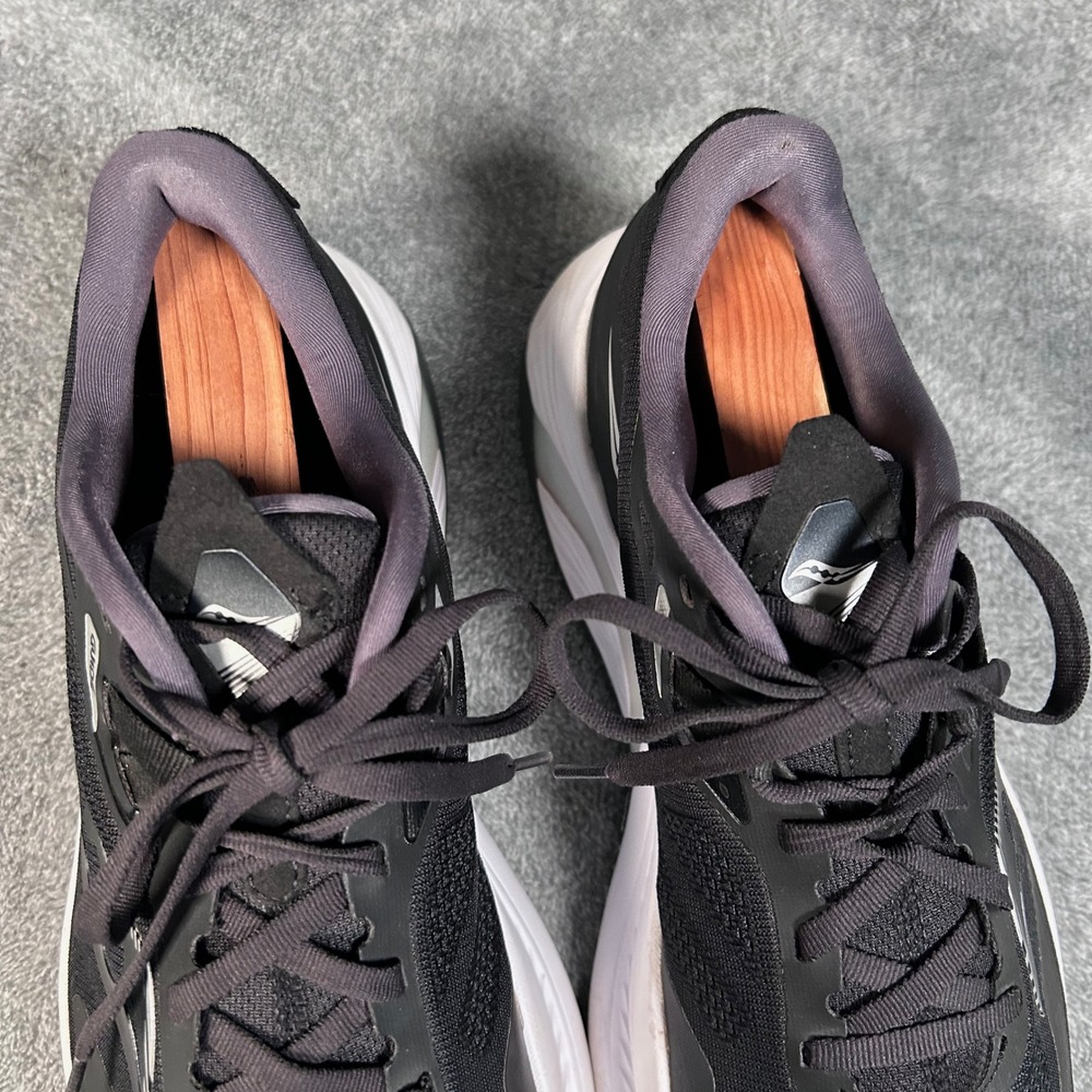 Saucony Guide 15 Running Shoes Black White PWRRUN Athletic Sneakers Womens 11.5 - Picture 4 of 11